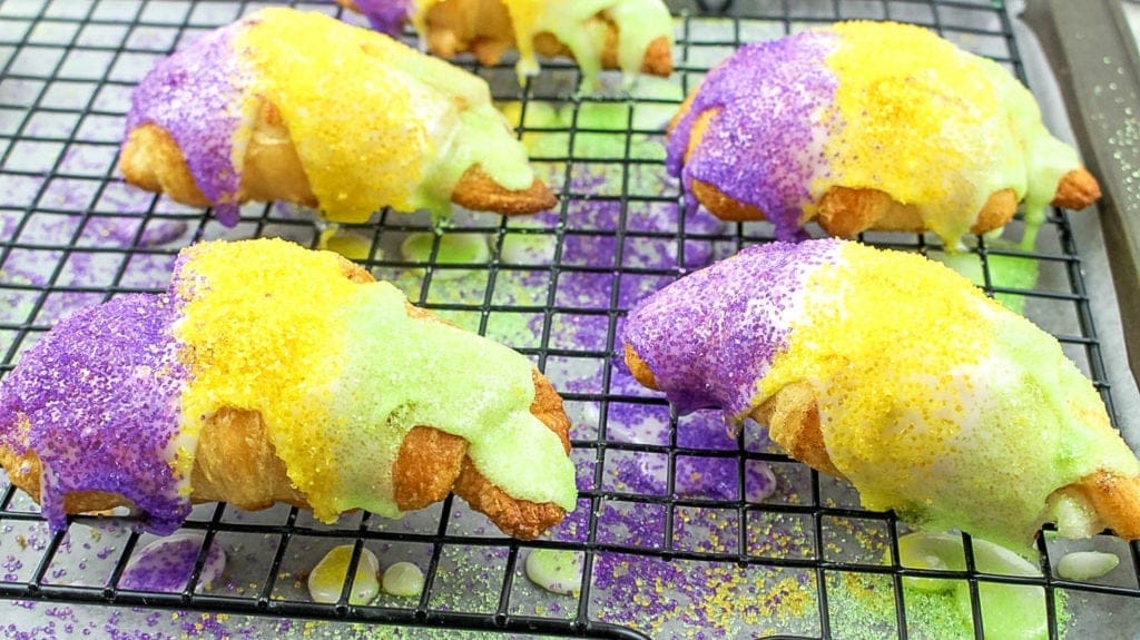 mardi gras king cake crescent rolls 