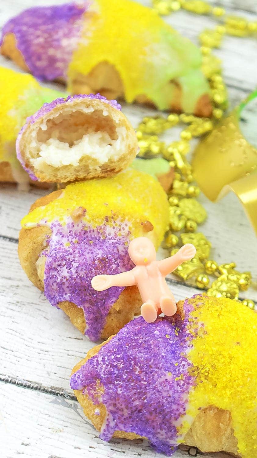 king cake crescent rolls