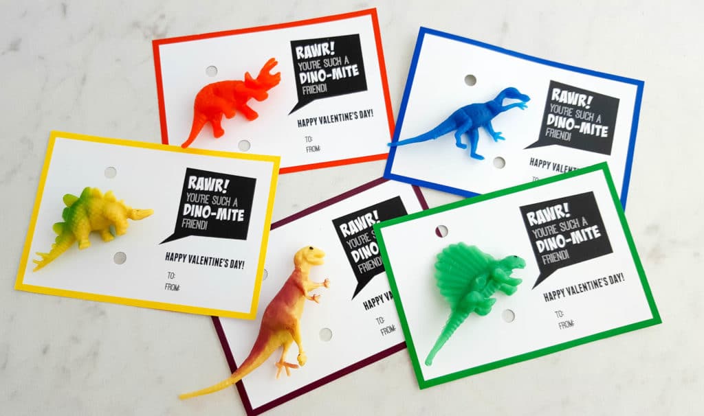 Free Dino-Mite Valentine Printable