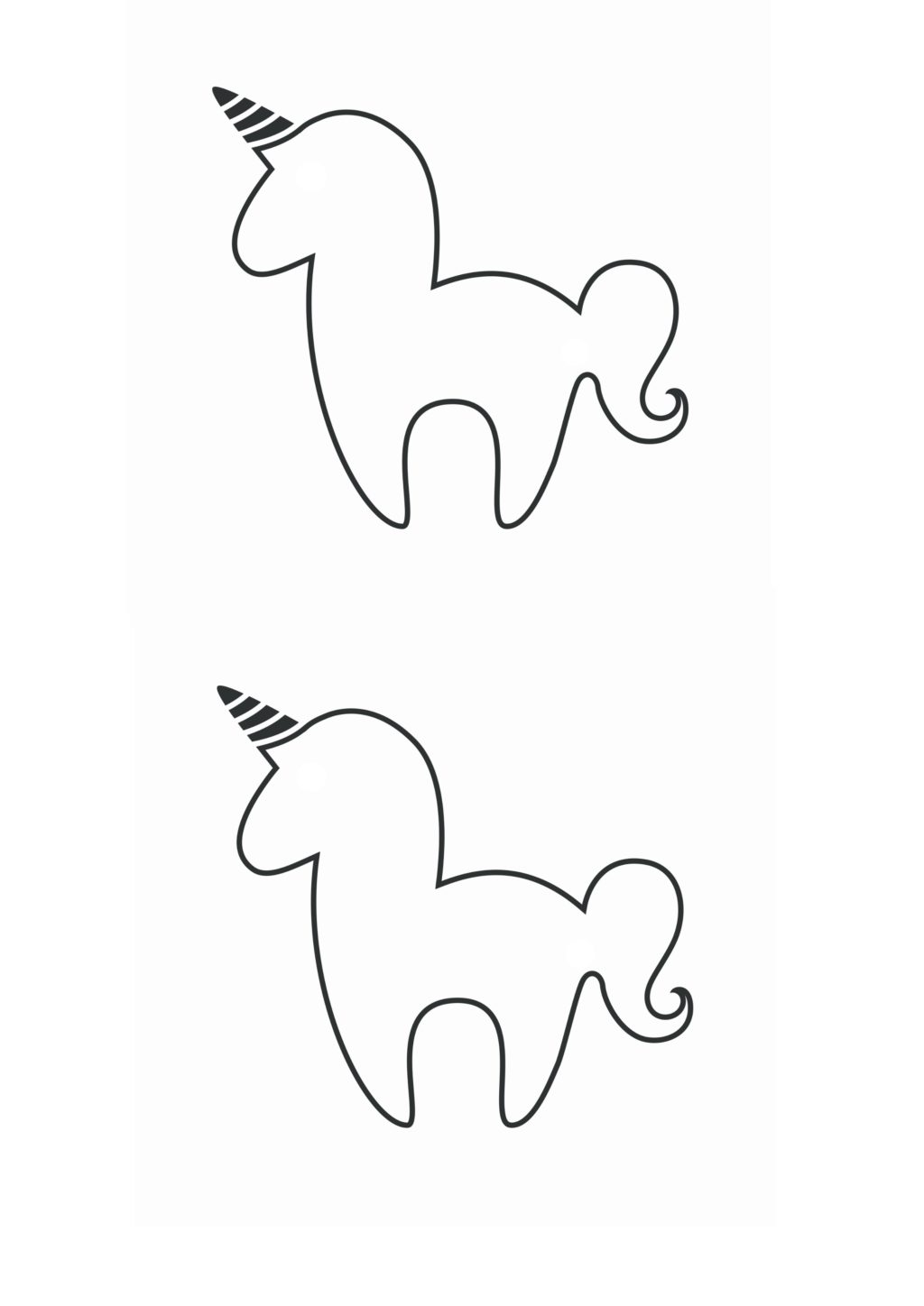 Printable Unicorn Template