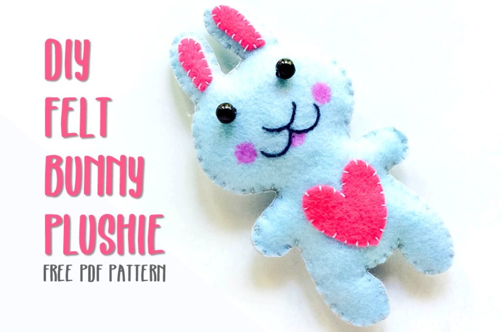 DIY Felt Bunny Plushie | How to Make a Felt Plushie Bunny