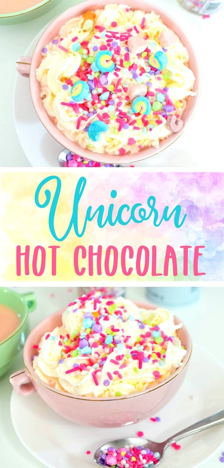 unicorn hot chocolate