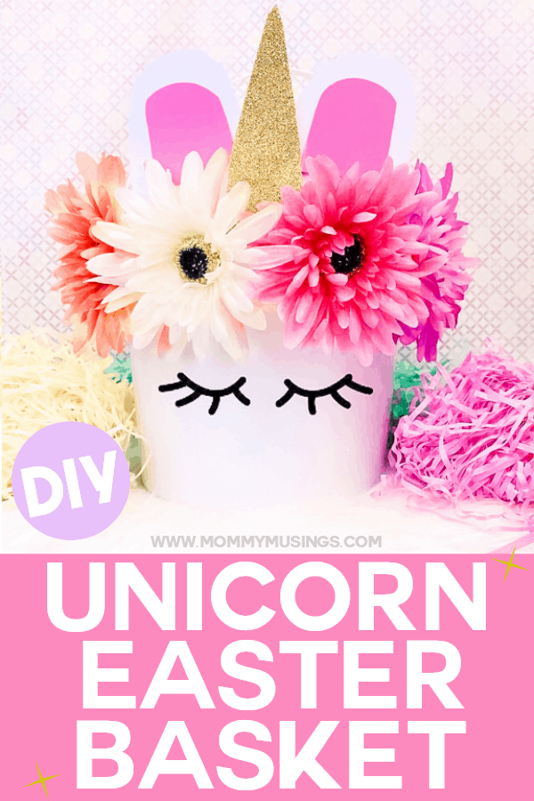 unicorn easter basket diy