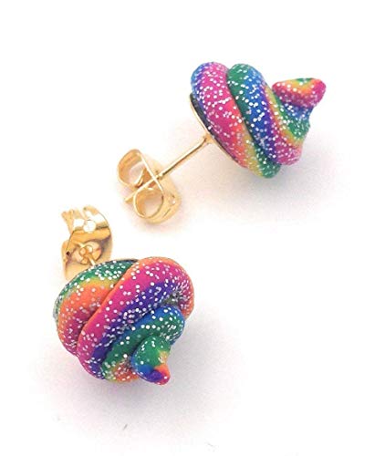 unicorn poop earrings