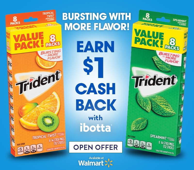 trident gum at Walmart 