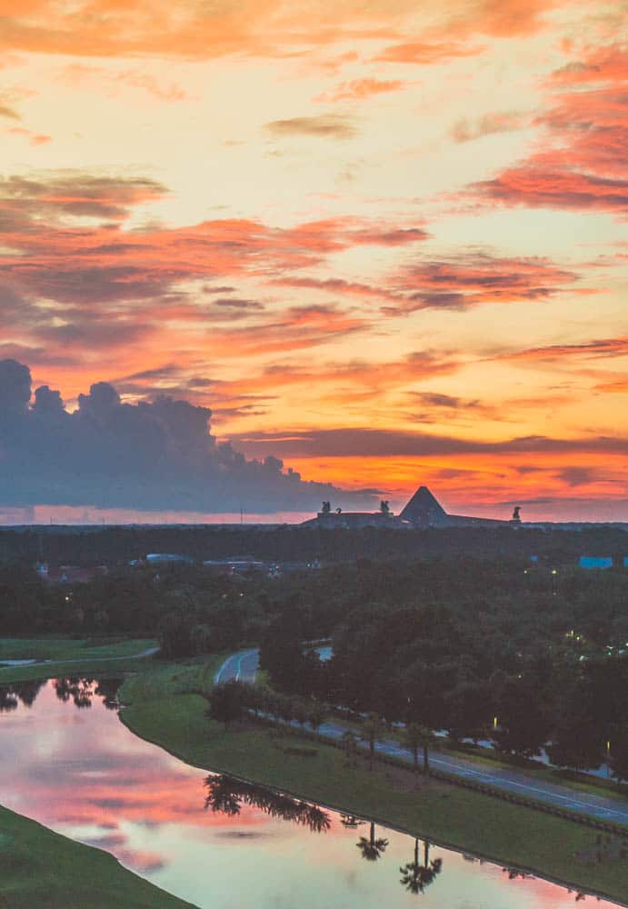 sunset at hilton bonnet creek