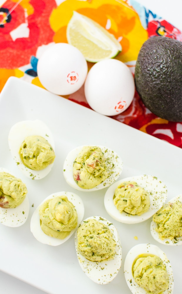 guacamole deviled eggs - avocado deviled eggs