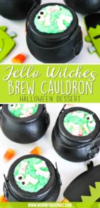 Jello Witches Brew Cauldron Dessert Recipe for Halloween