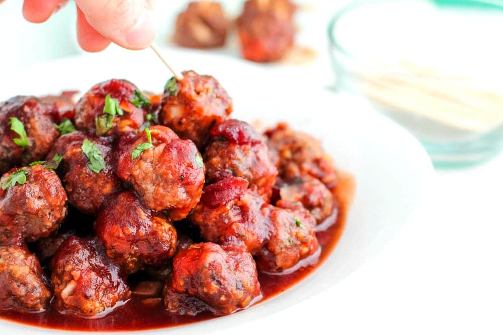 cranberry cocktail meatballs