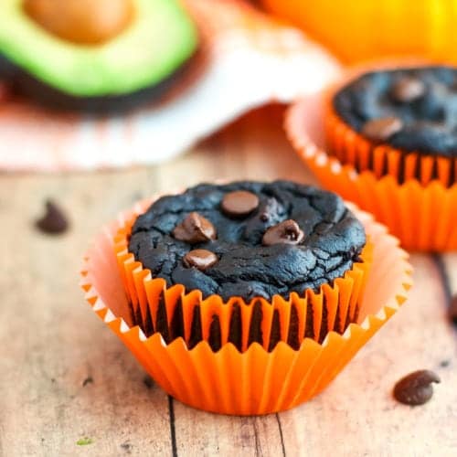 Healthy Chocolate Pumpkin Muffins