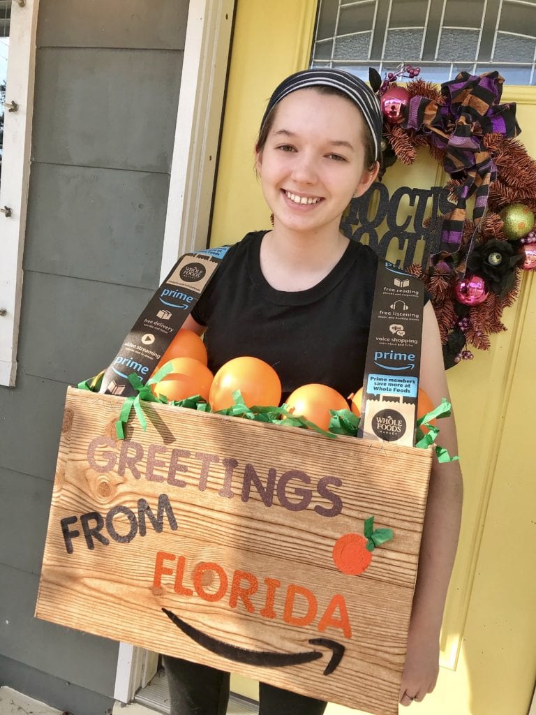DIY Florida Oranges Halloween Costume Boxtume