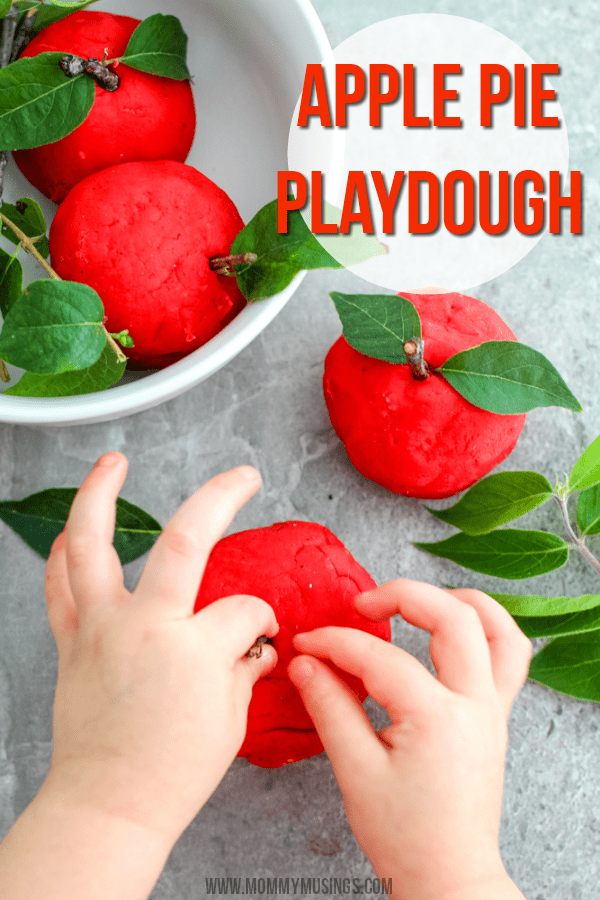 Fall Scented Apple Playdough Recipe