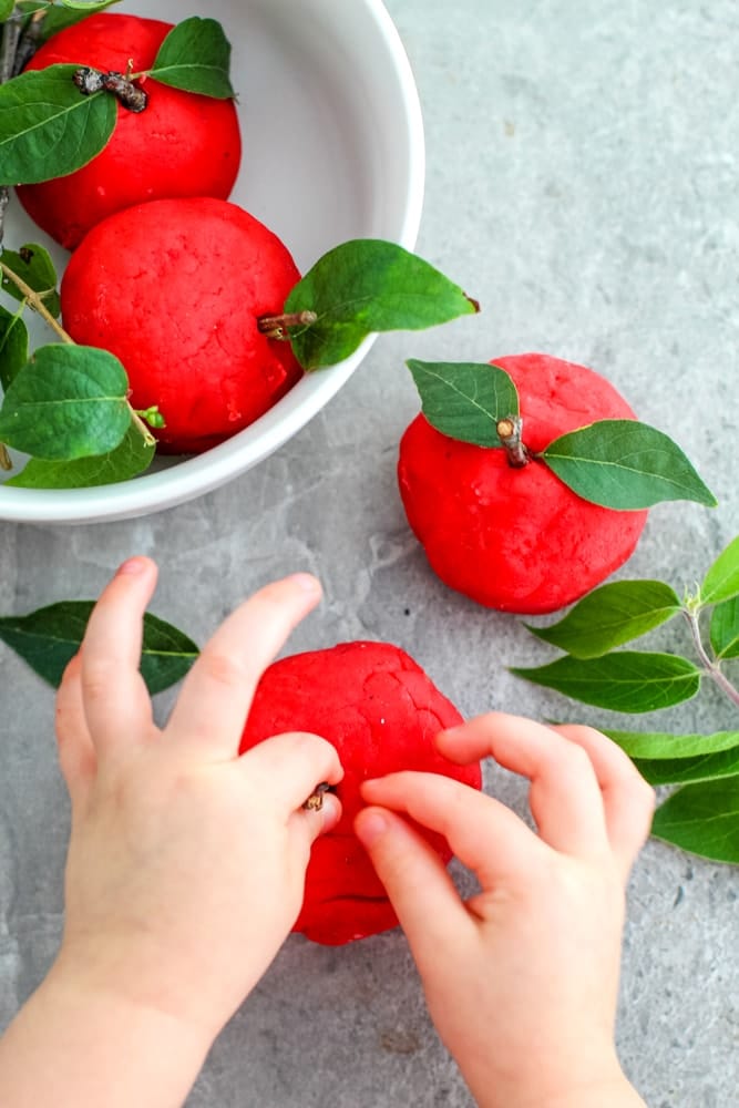 apple pie scented playdough