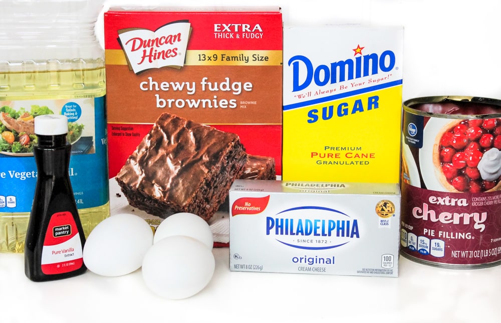 cherry cheesecake brownies ingredients