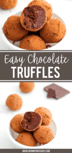 Healthy Chocolate Truffles - Easy No-Bake Dessert
