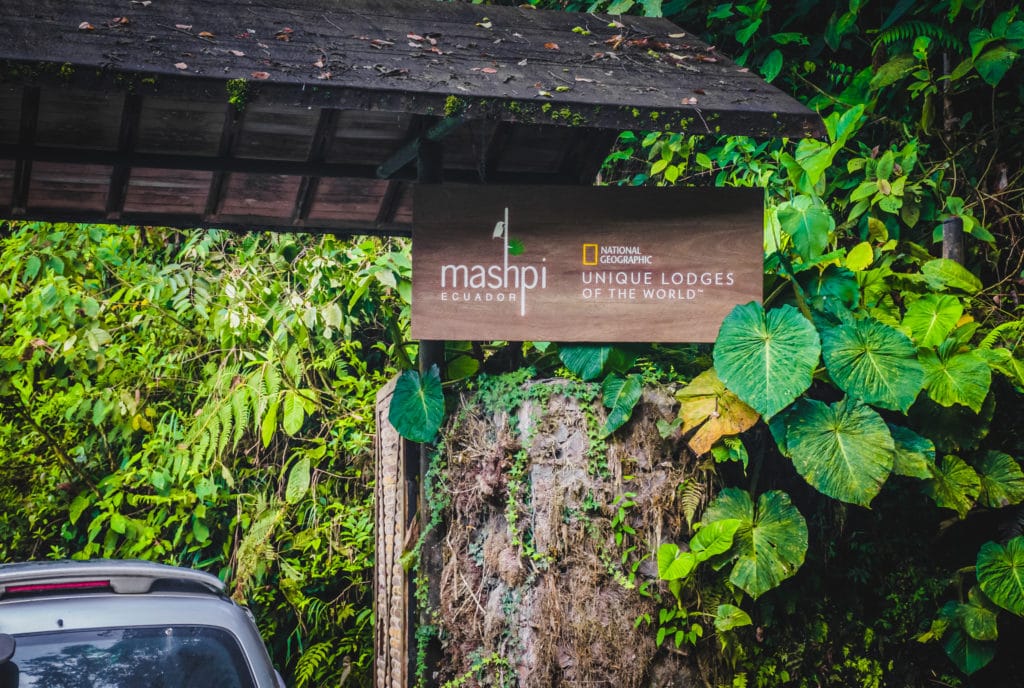 Mashpi lodge entrance 