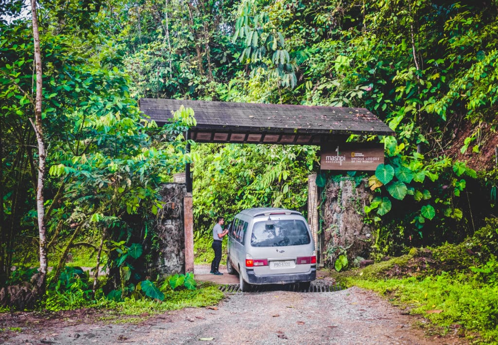 Mashpi lodge entrance