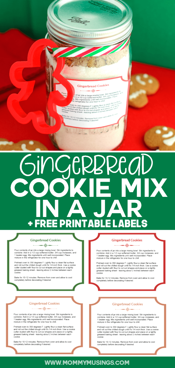 Gingerbread Cookie Mix in a Jar