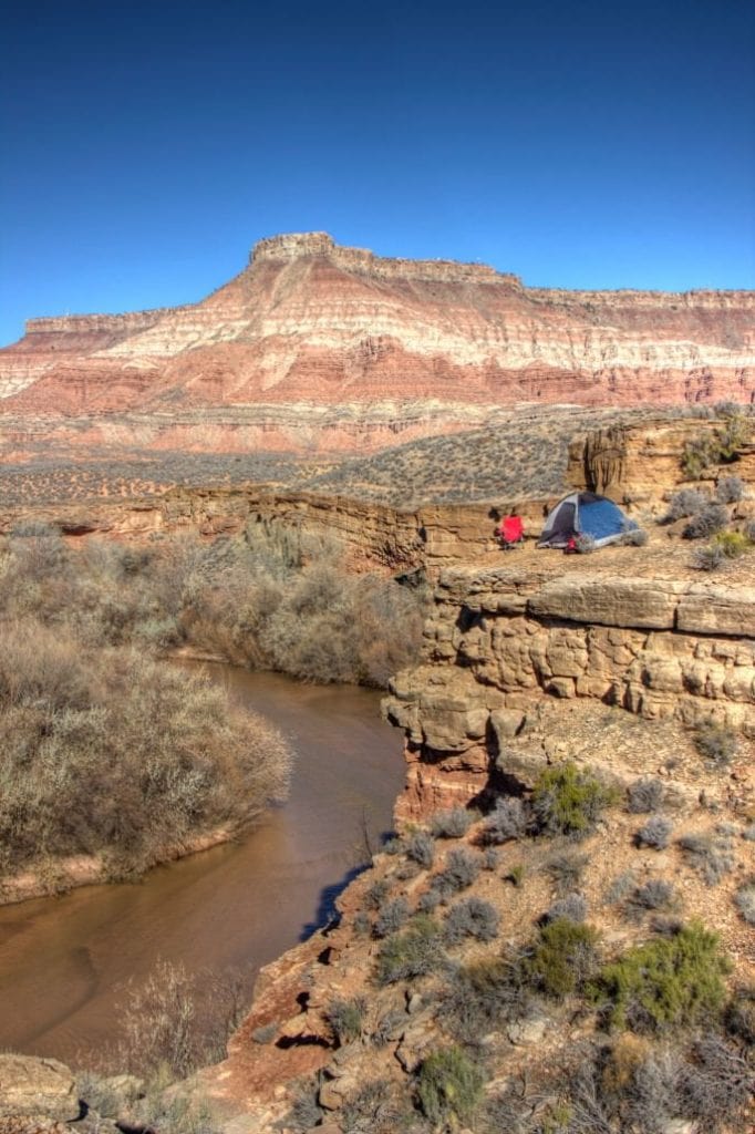 Zion national park jam trail camping