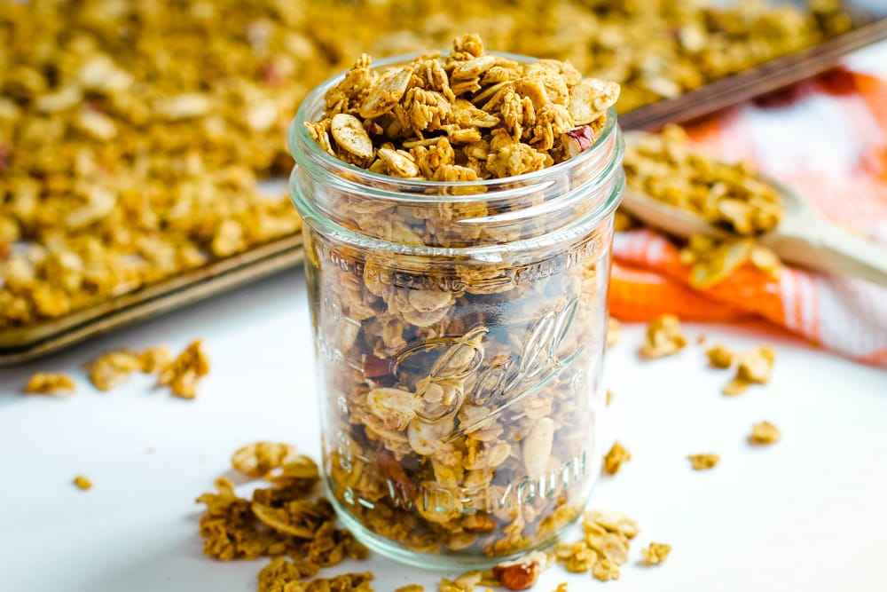 healthy pumpkin granola