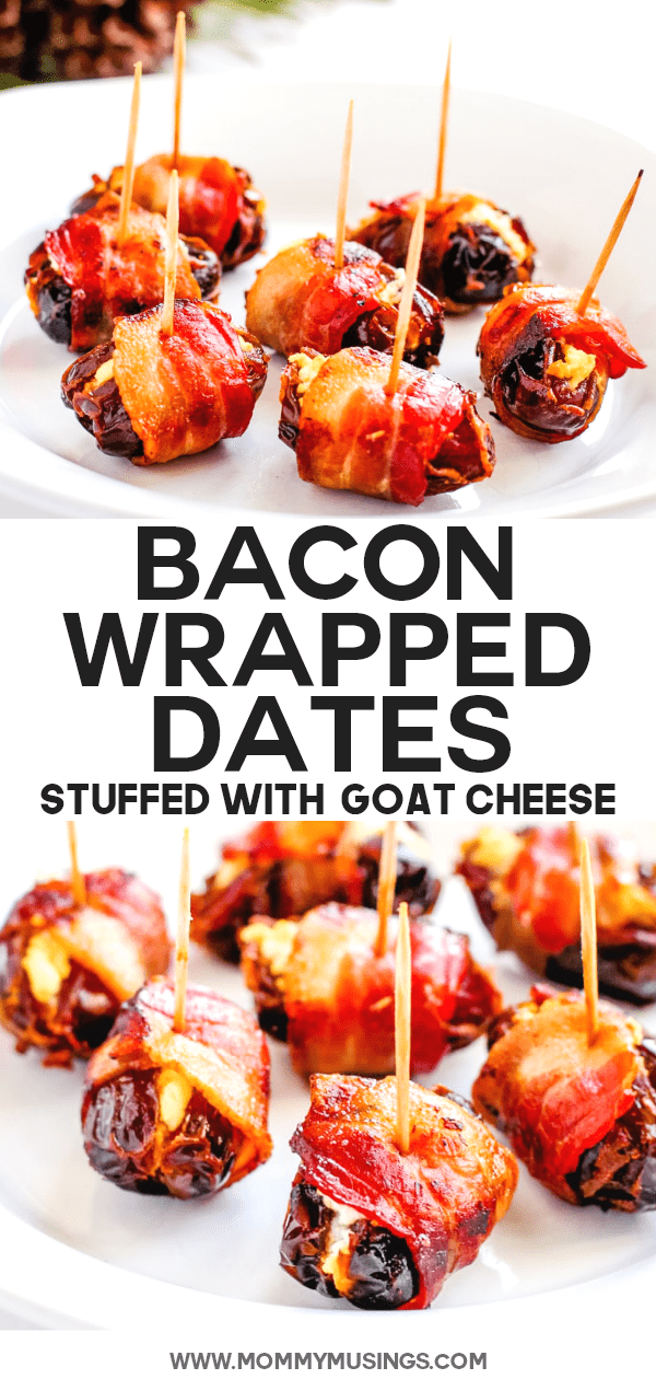 Bacon Wrapped Dates Goat Cheese