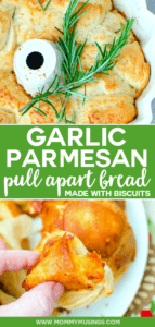 Garlic Parmesan Pull Apart Bread with Biscuits