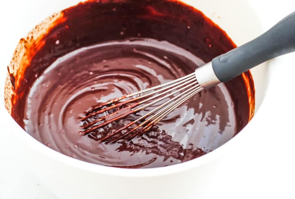 Chocolate Ganache for Caramel Chocolate Pie