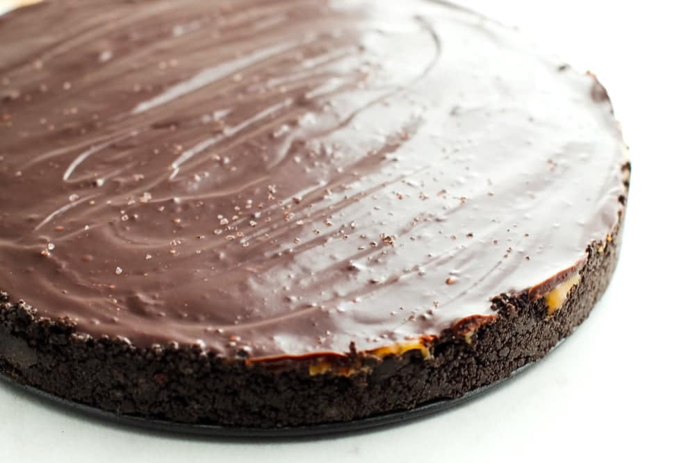 No Bake Caramel Chocolate Pie