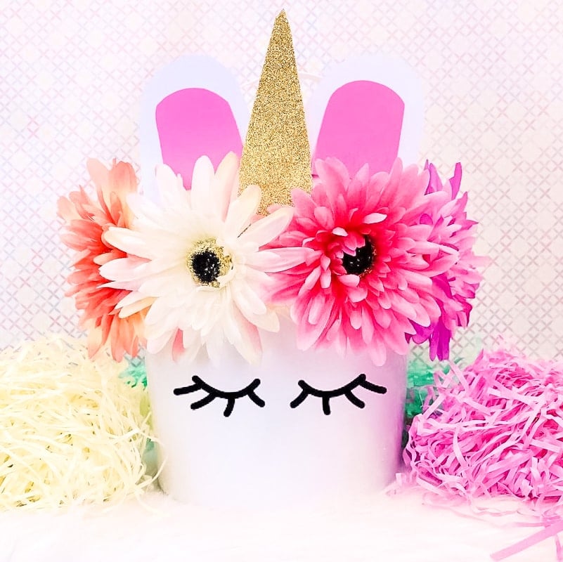 Easy Unicorn Easter Basket DIY 