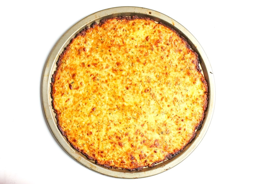 cauliflower rice pizza crust