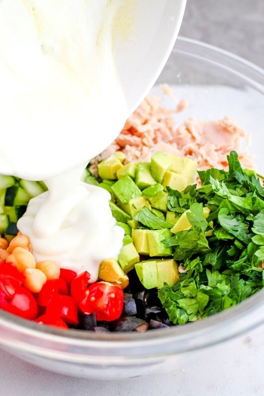 avocado tuna salad with greek yogurt