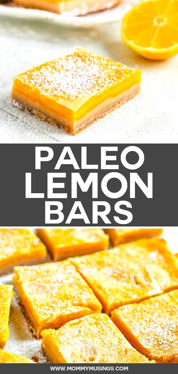 paleo lemon bars