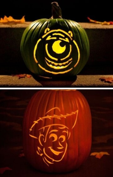 100+ Disney Pumpkin Stencils and Disney Pumpkin Carving Templates