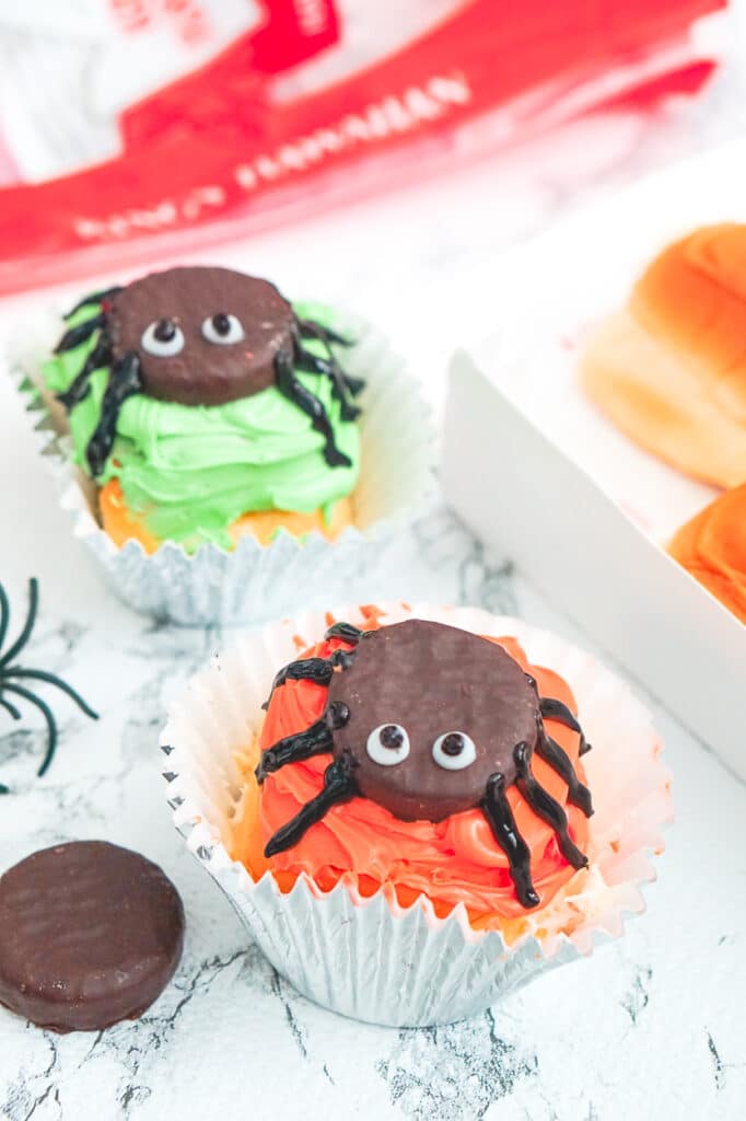 Halloween Sweet Rolls with Cream Cheese Frosting