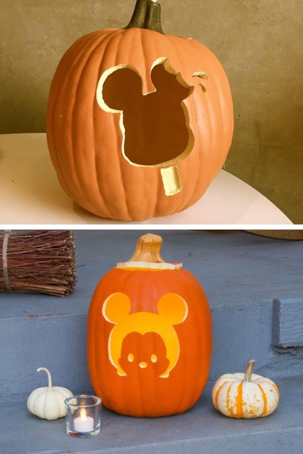 Disneyland park themed pumpkins