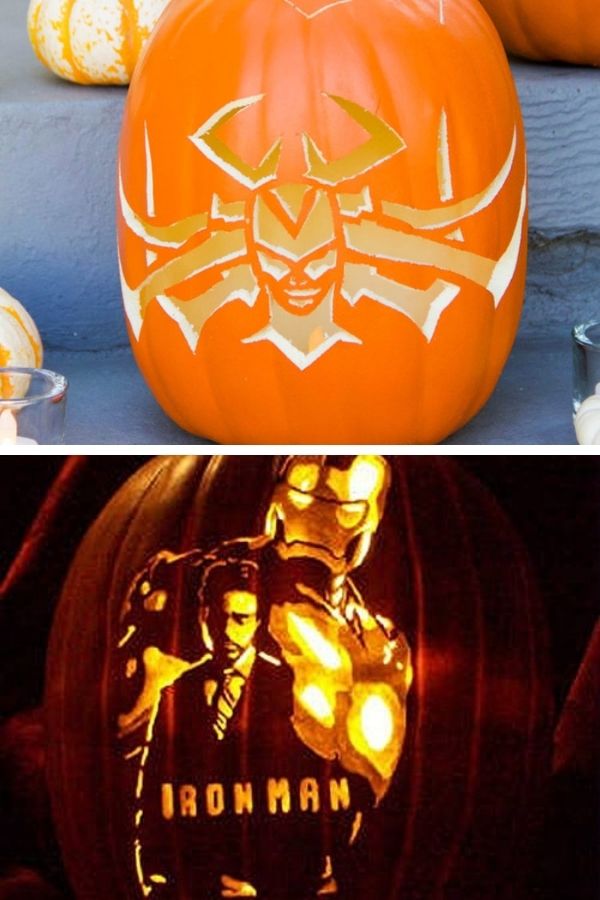 Avengers pumpkins
