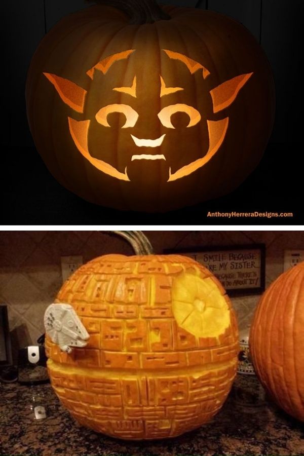 Star Wars pumpkin carving