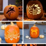 Disney pumpkin carving ideas collage