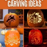 Disney pumpkin carving ideas collage