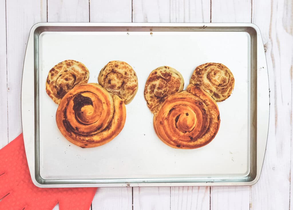 baked mickey cinnamon buns