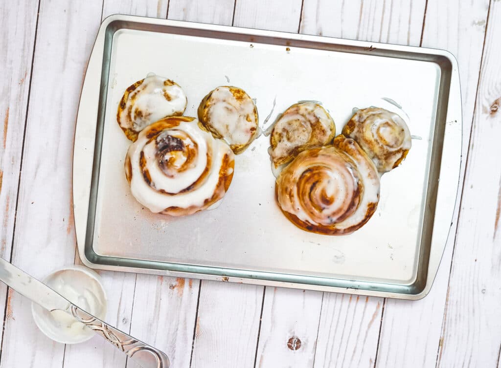 frosted mickey mouse cinnamon roll