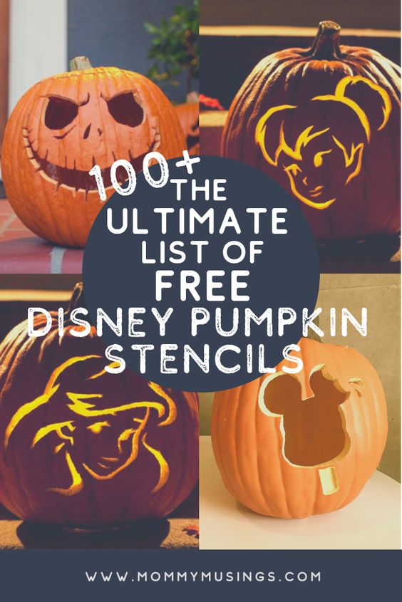 The Ultimate List of Disney Pumpkin Stencils | Free Disney Pumpkin Carving Templates