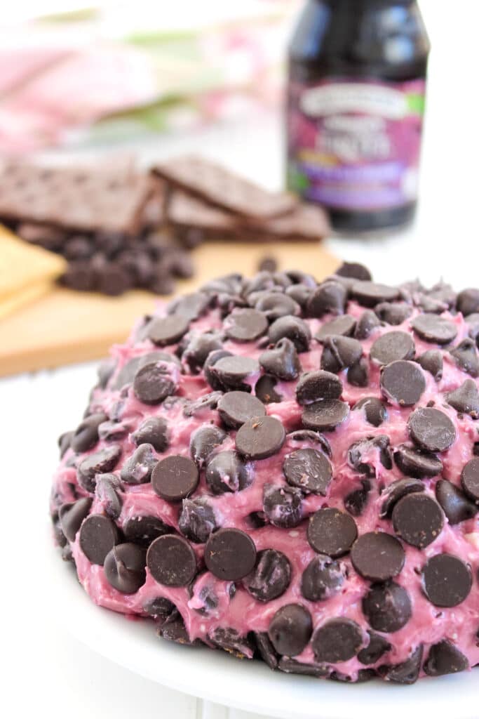 raspberry chocolate chip cheese ball