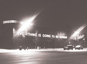 everything is going to be alright quote on building