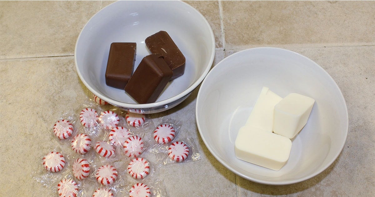 ingredients to make chocolate peppermint candy recipe