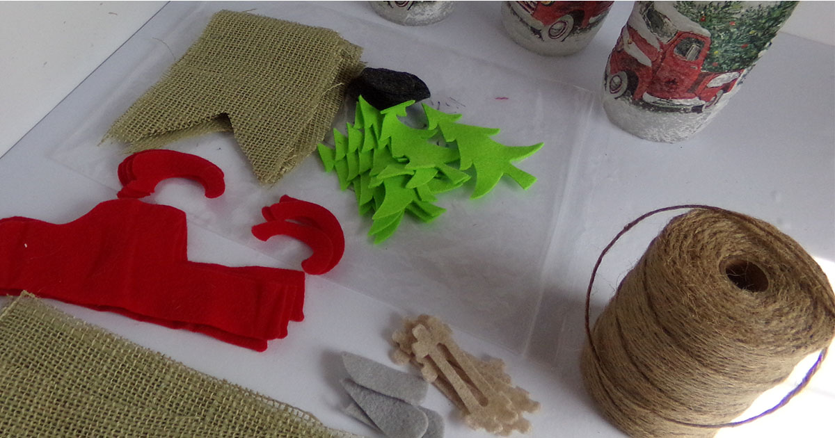 supplies to make a garland with cricut maker