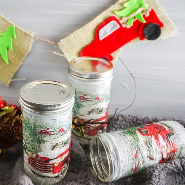 Farm Truck Garland in a Jar Kit Gift Idea