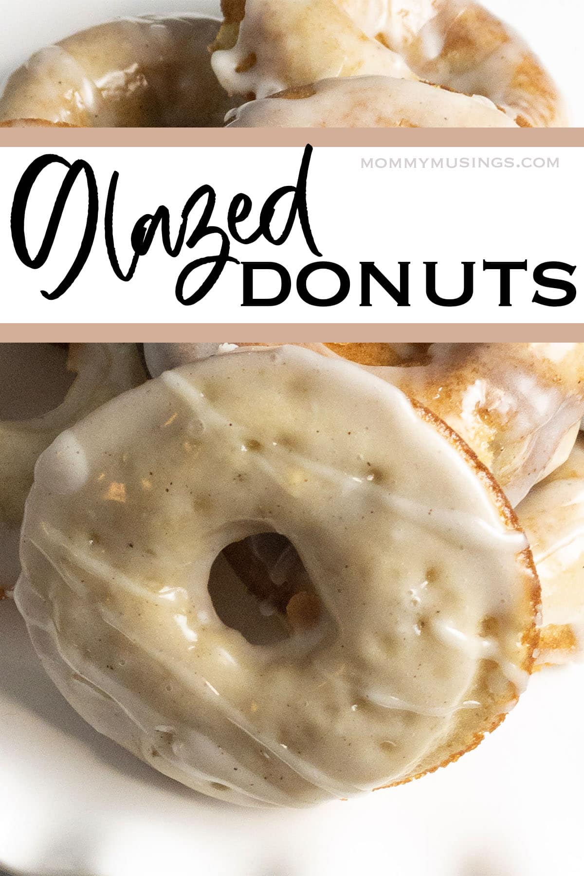 easy homemade glazed donuts with text which reads glazed donuts