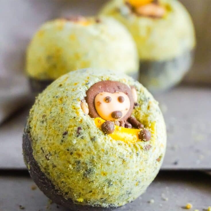 Banana Chocolate Bath Bombs