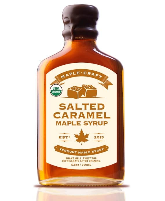 Organic Salted Caramel Maple Syrup with resealable | Etsy